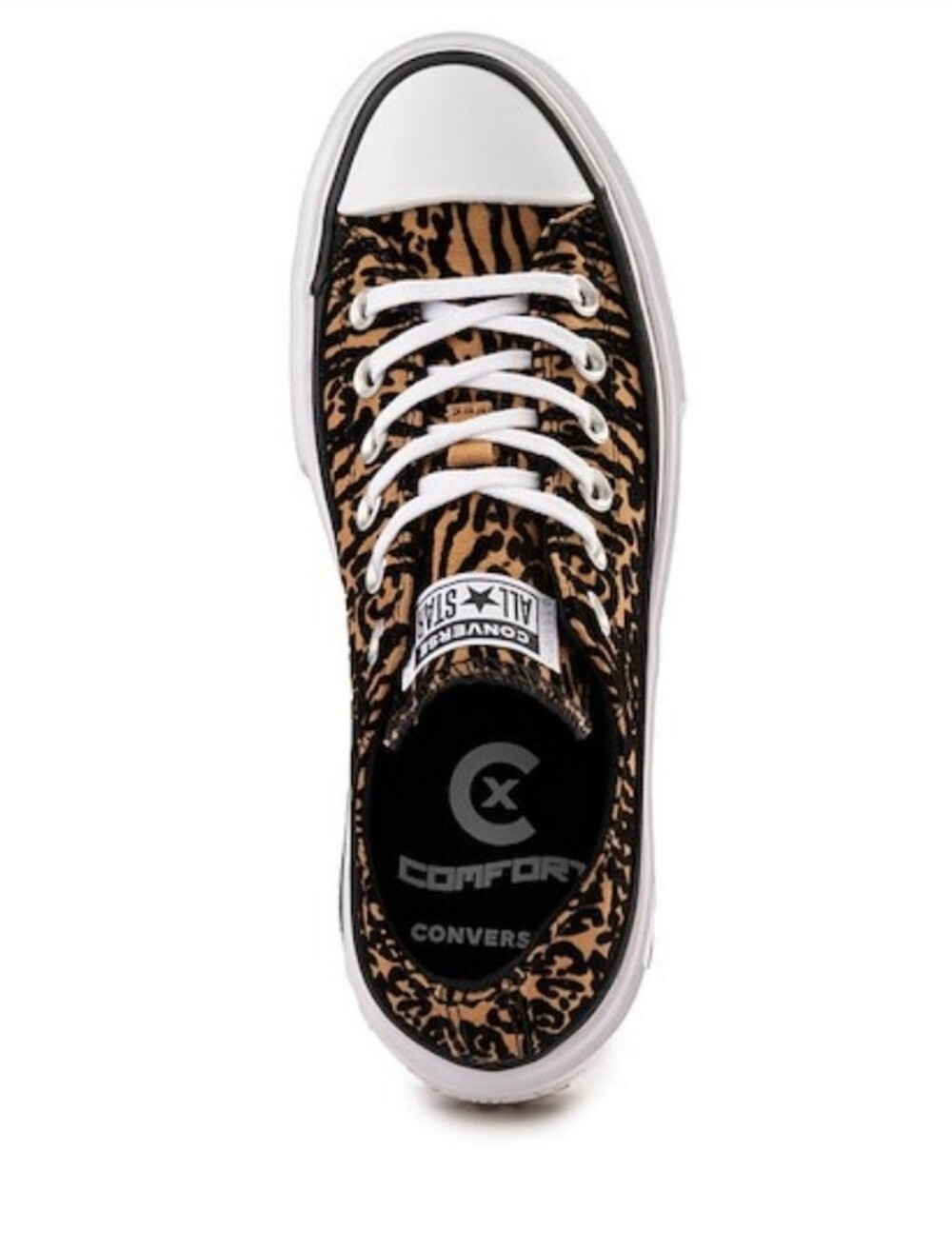 NEW! Converse Chuck Taylor All Star Lift Low Leopard Print Platform Sz 10 - Picture 4 of 8